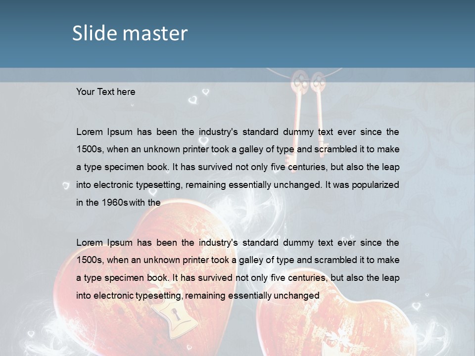 Valentine Day Wall PowerPoint Template