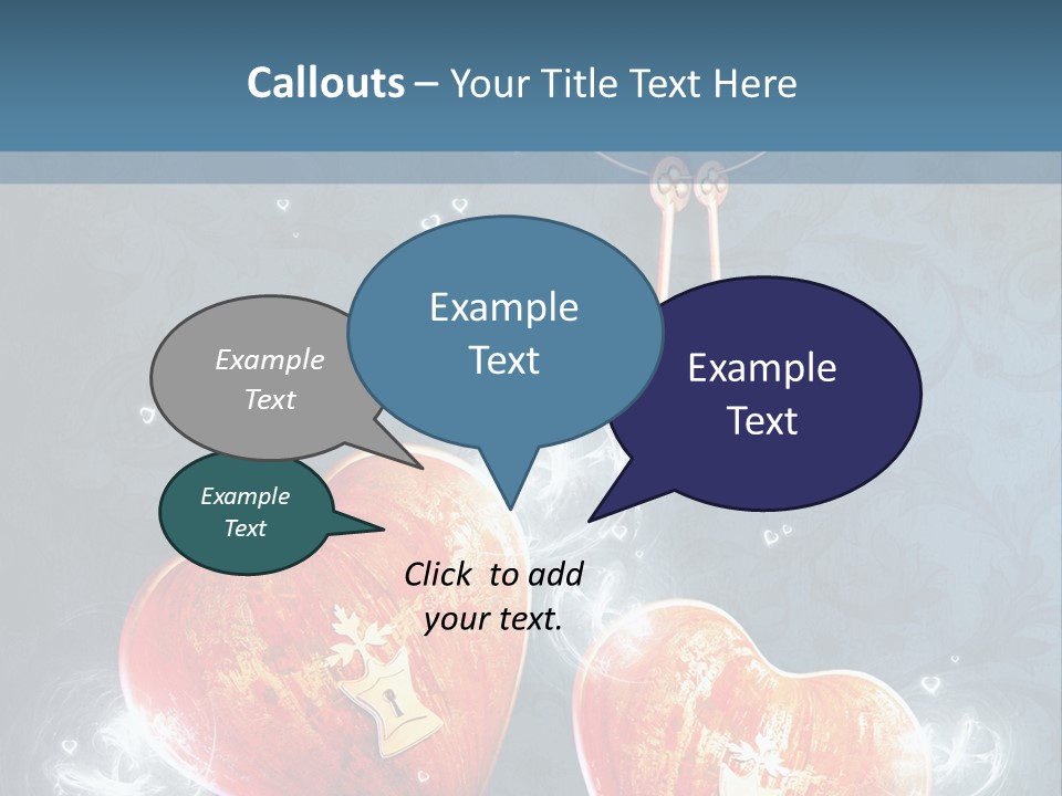 Valentine Day Wall PowerPoint Template