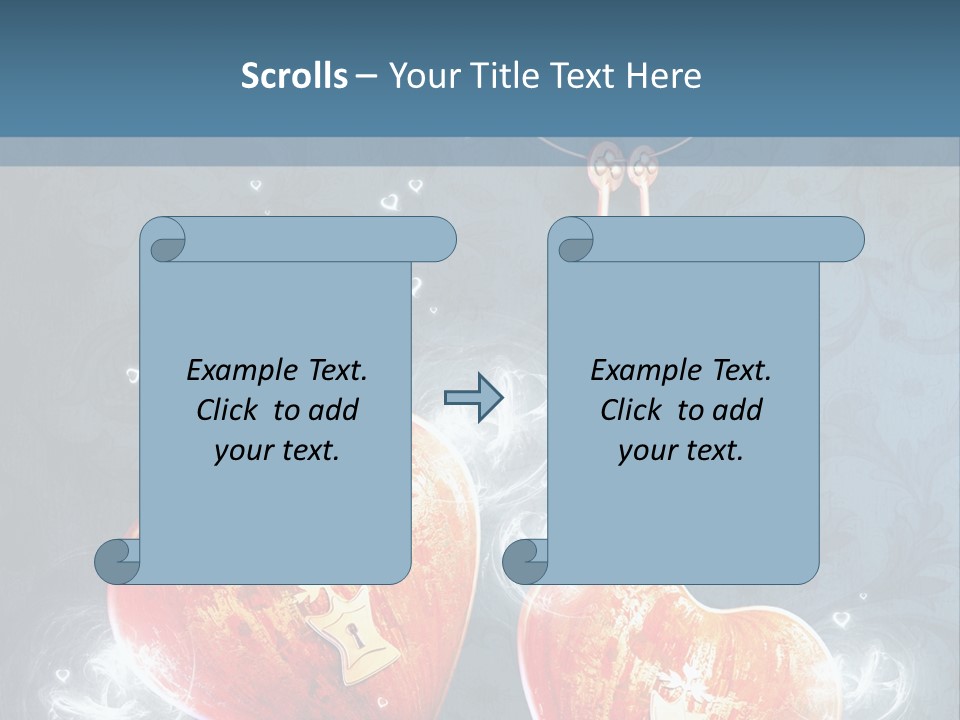 Valentine Day Wall PowerPoint Template