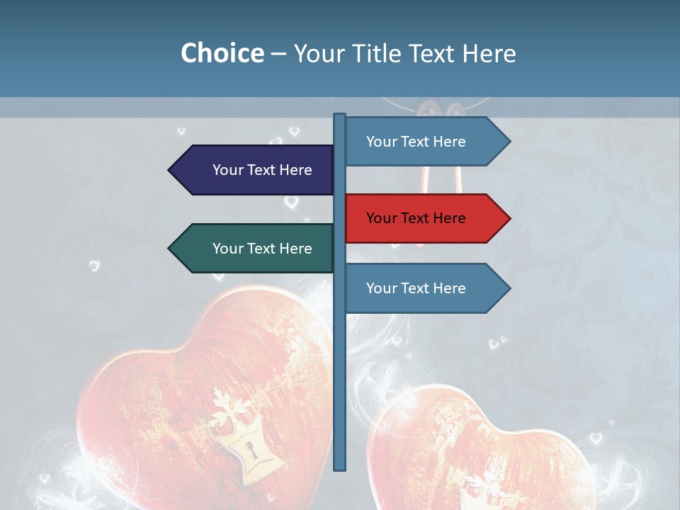 Valentine Day Wall PowerPoint Template