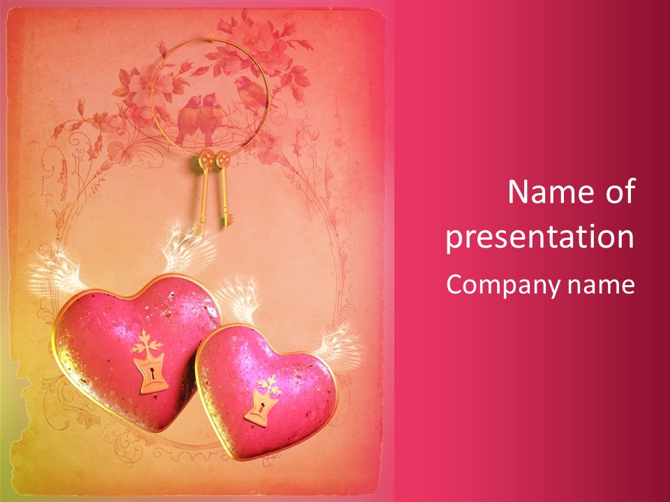 My Heart For You Quotes PowerPoint Template