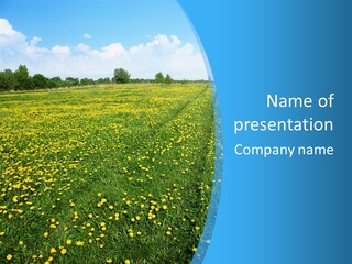 Pasture Weather Spring PowerPoint Template