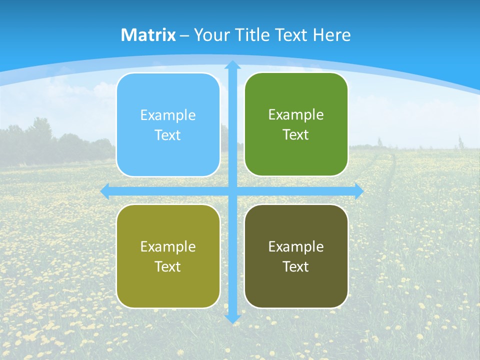 Pasture Weather Spring PowerPoint Template