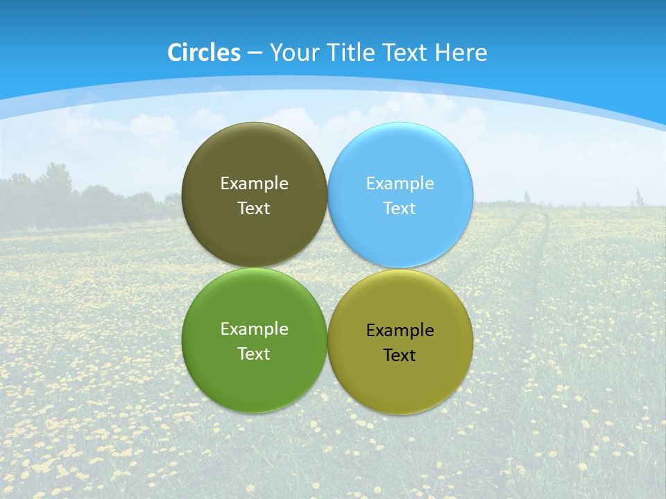 Pasture Weather Spring PowerPoint Template