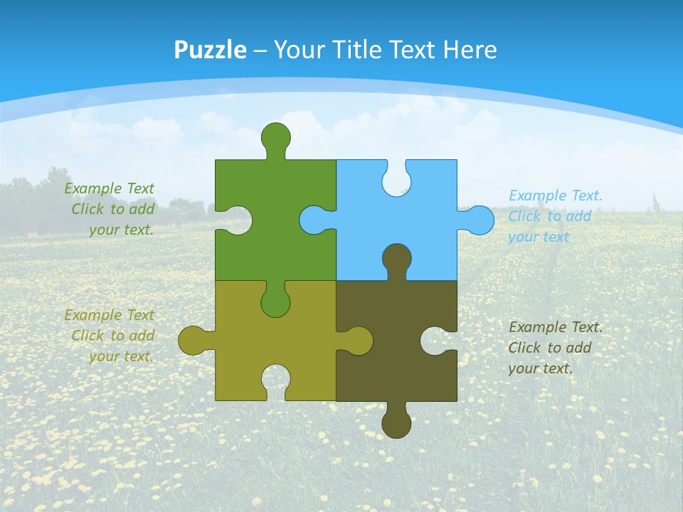 Pasture Weather Spring PowerPoint Template
