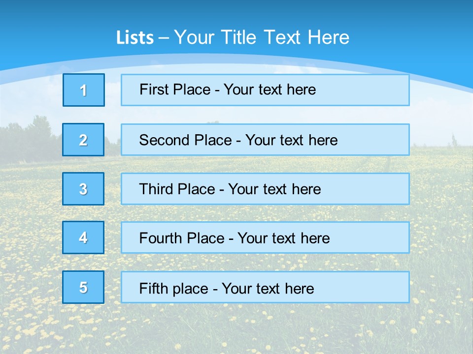 Pasture Weather Spring PowerPoint Template