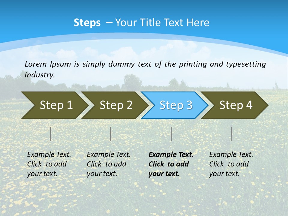 Pasture Weather Spring PowerPoint Template