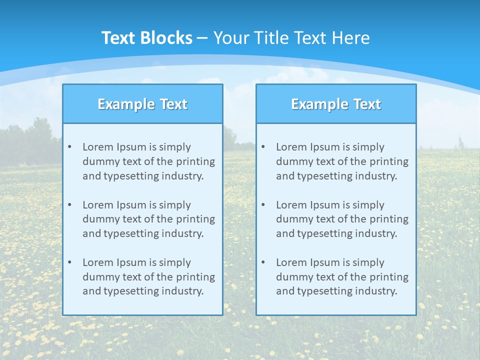 Pasture Weather Spring PowerPoint Template
