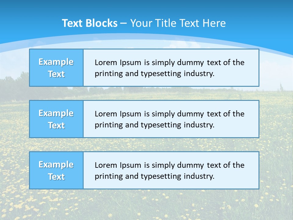 Pasture Weather Spring PowerPoint Template