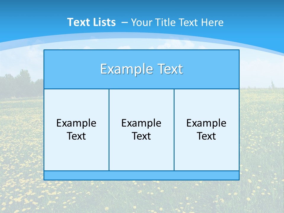 Pasture Weather Spring PowerPoint Template
