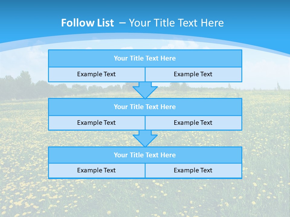 Pasture Weather Spring PowerPoint Template