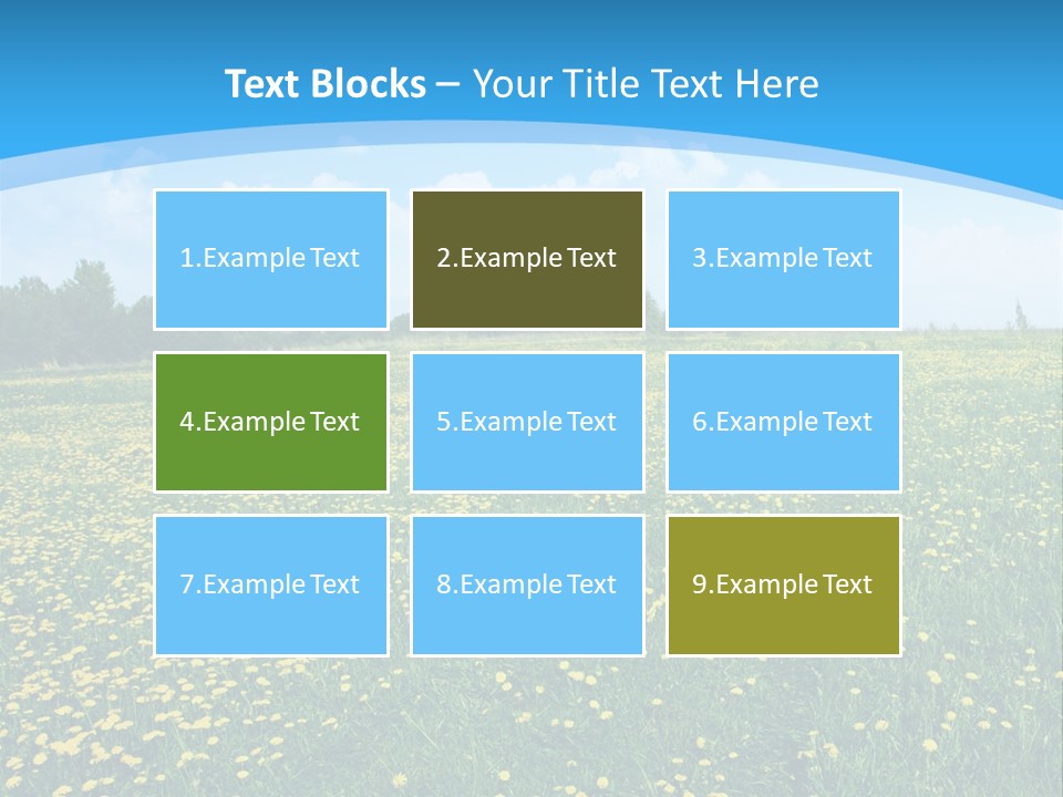 Pasture Weather Spring PowerPoint Template