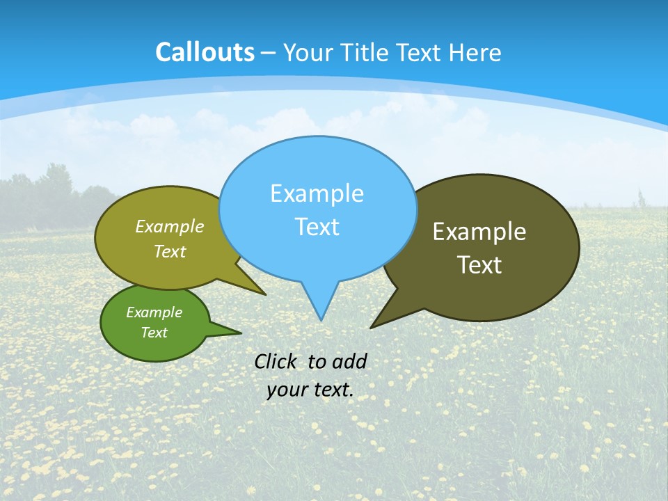 Pasture Weather Spring PowerPoint Template
