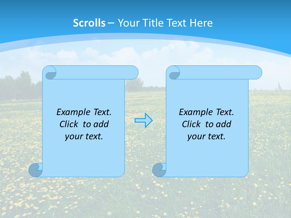 Pasture Weather Spring PowerPoint Template