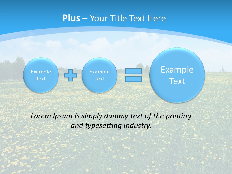 Pasture Weather Spring PowerPoint Template