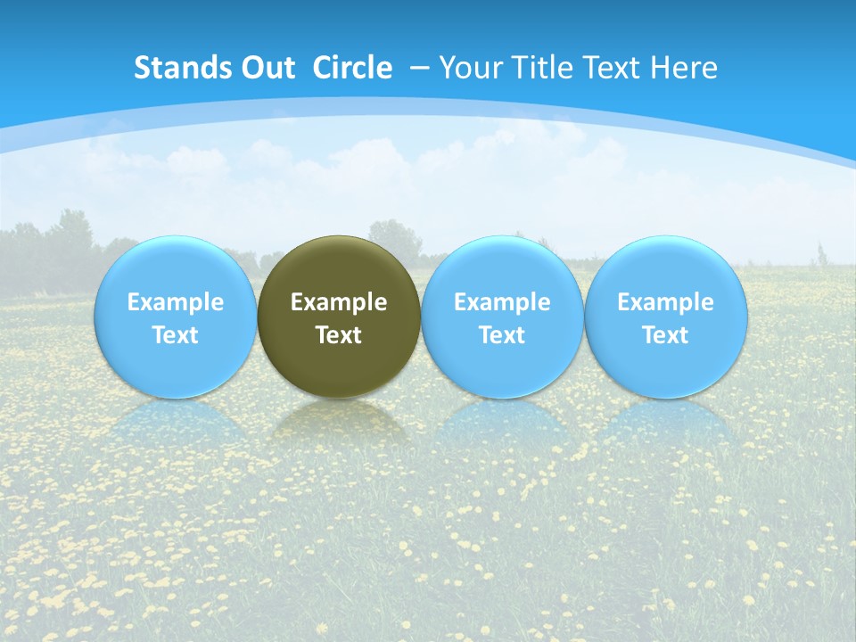 Pasture Weather Spring PowerPoint Template