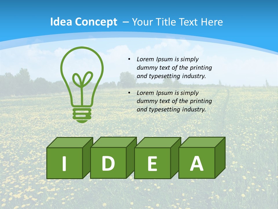 Pasture Weather Spring PowerPoint Template