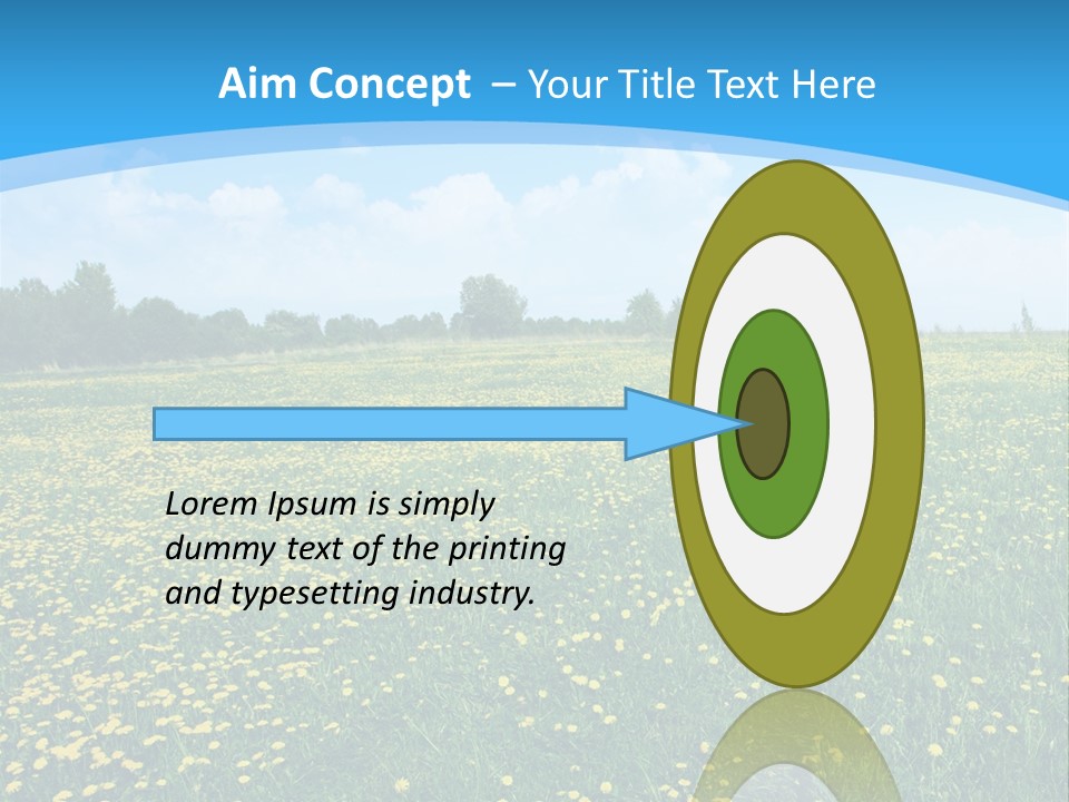 Pasture Weather Spring PowerPoint Template