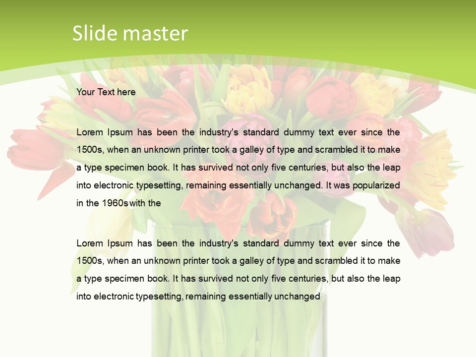 Floral Beautiful Color PowerPoint Template