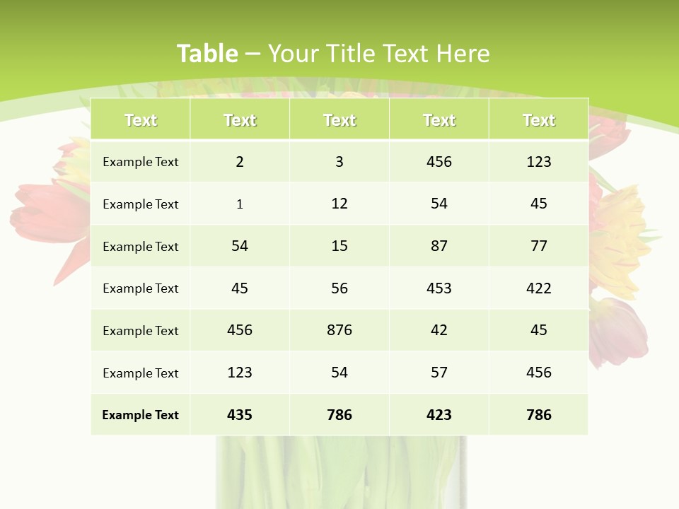 Floral Beautiful Color PowerPoint Template