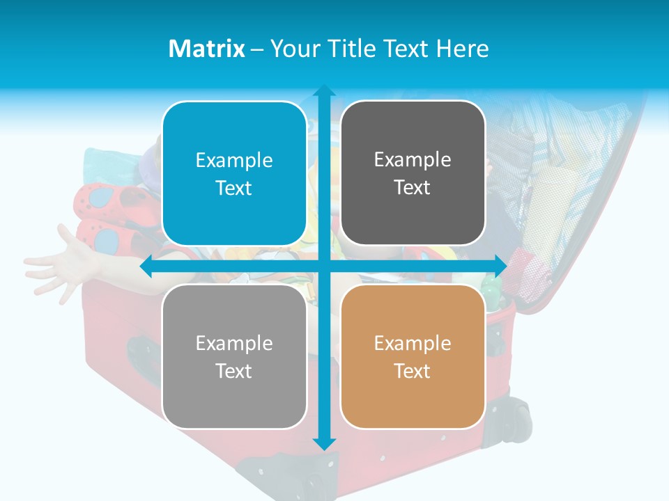 Packing Suitcase Clipart PowerPoint Template