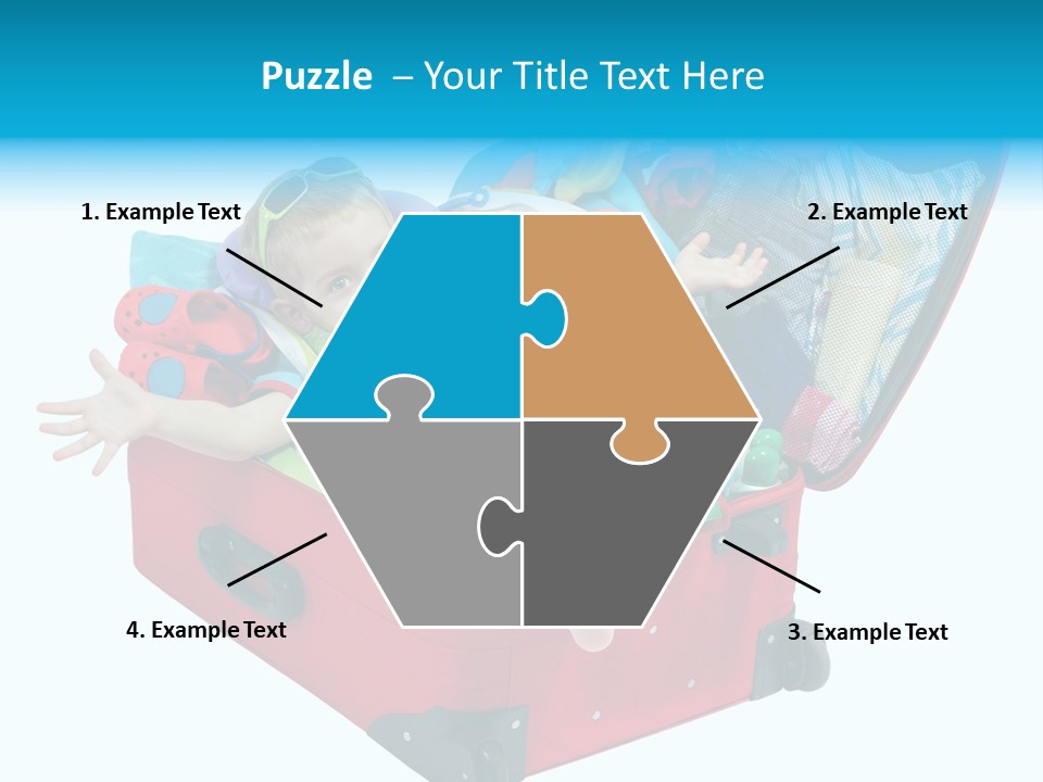 Packing Suitcase Clipart PowerPoint Template
