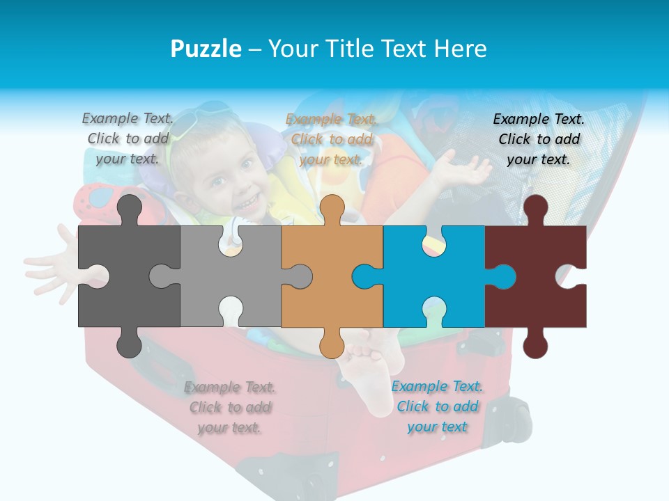 Packing Suitcase Clipart PowerPoint Template