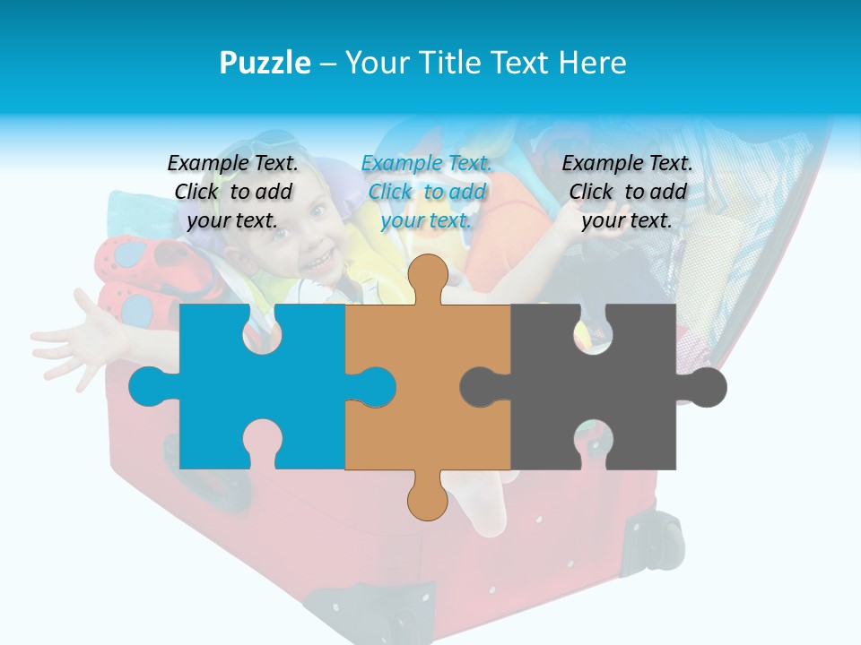 Packing Suitcase Clipart PowerPoint Template