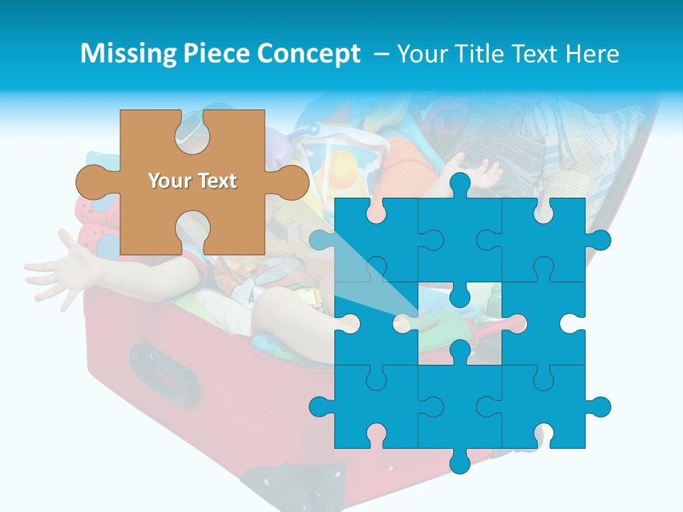 Packing Suitcase Clipart PowerPoint Template