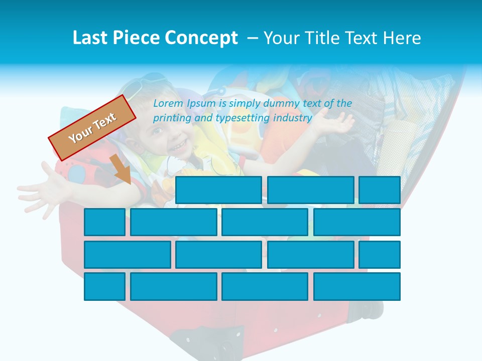 Packing Suitcase Clipart PowerPoint Template