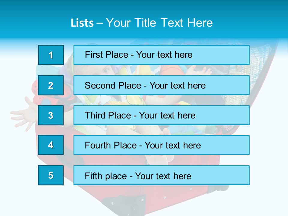 Packing Suitcase Clipart PowerPoint Template
