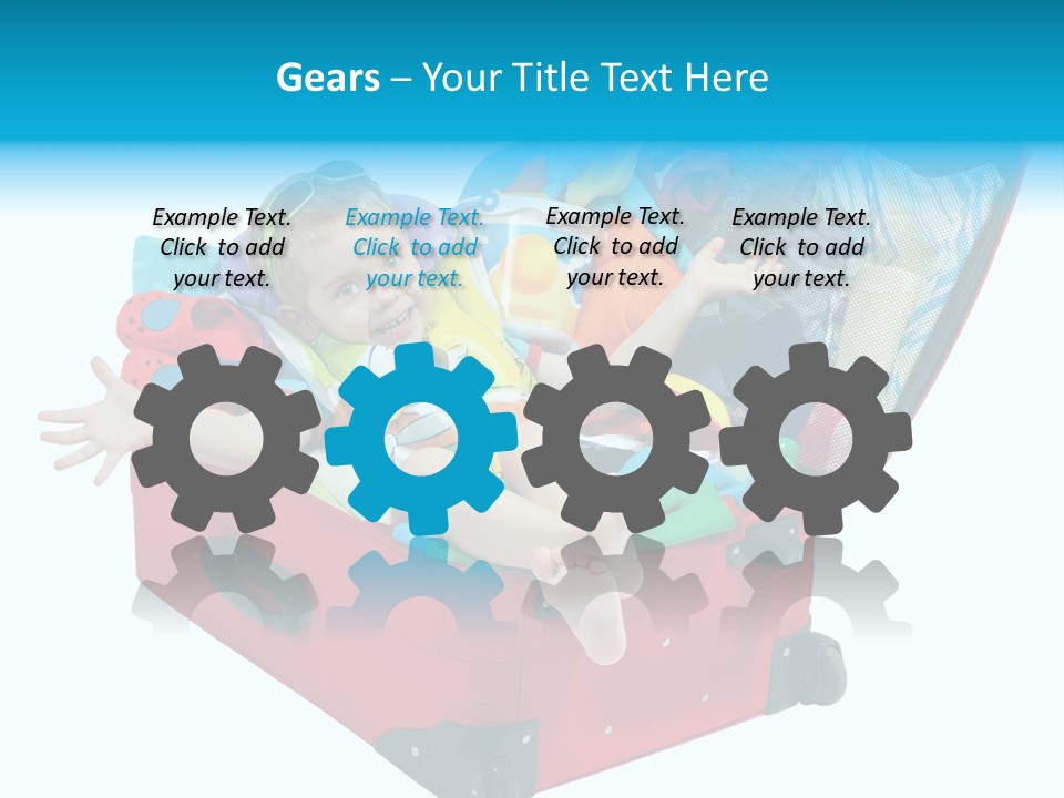 Packing Suitcase Clipart PowerPoint Template