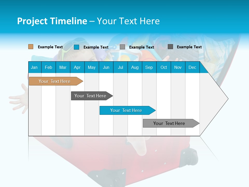 Packing Suitcase Clipart PowerPoint Template