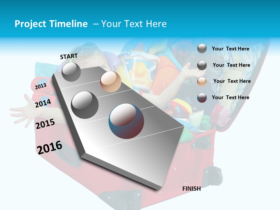 Packing Suitcase Clipart PowerPoint Template