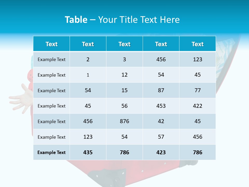 Packing Suitcase Clipart PowerPoint Template
