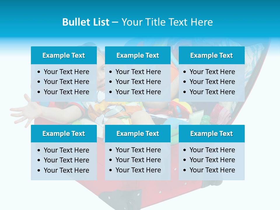 Packing Suitcase Clipart PowerPoint Template