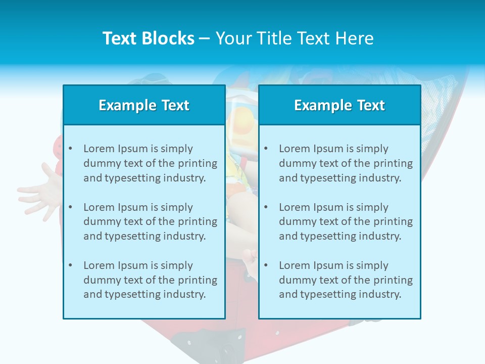 Packing Suitcase Clipart PowerPoint Template