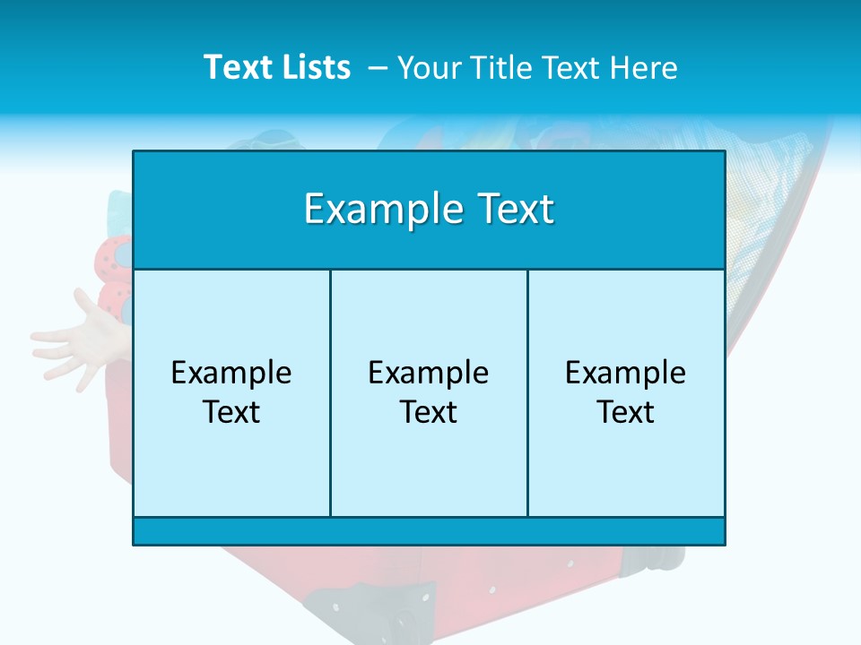Packing Suitcase Clipart PowerPoint Template