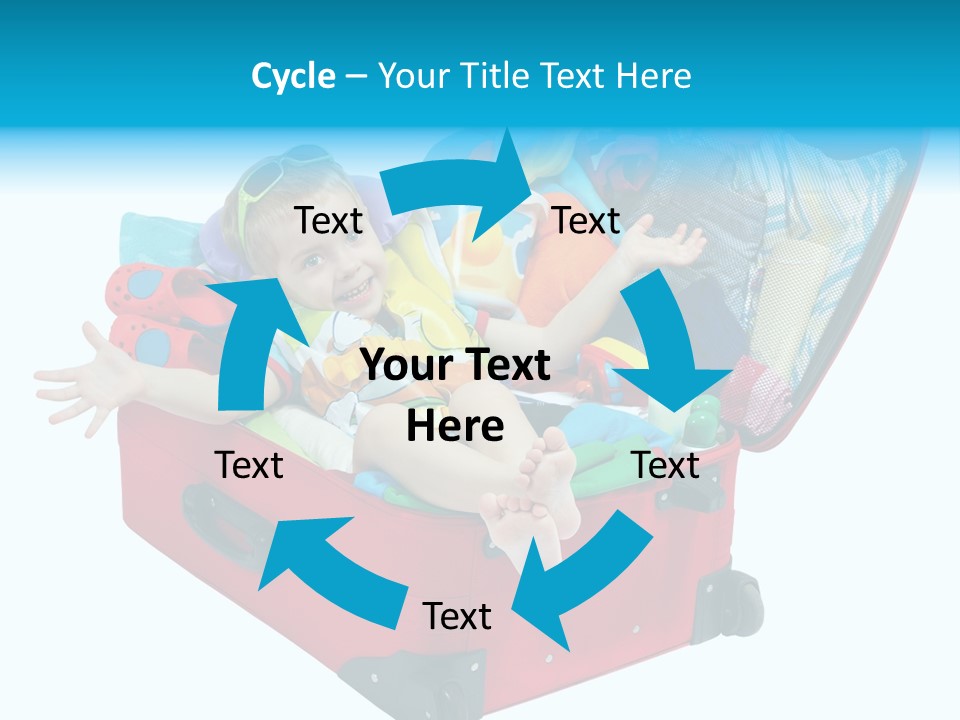 Packing Suitcase Clipart PowerPoint Template