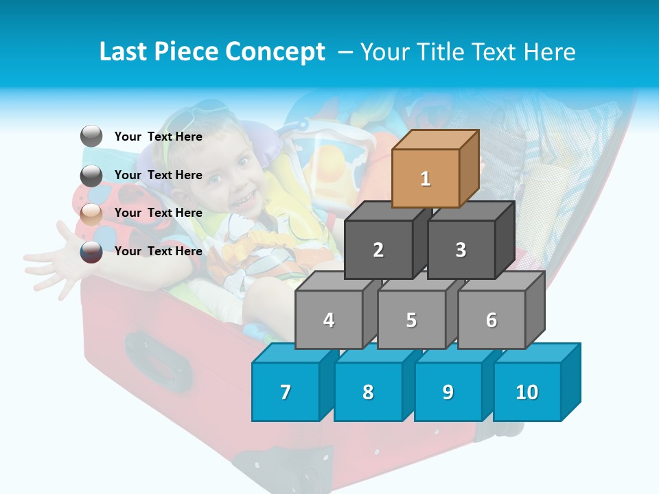 Packing Suitcase Clipart PowerPoint Template