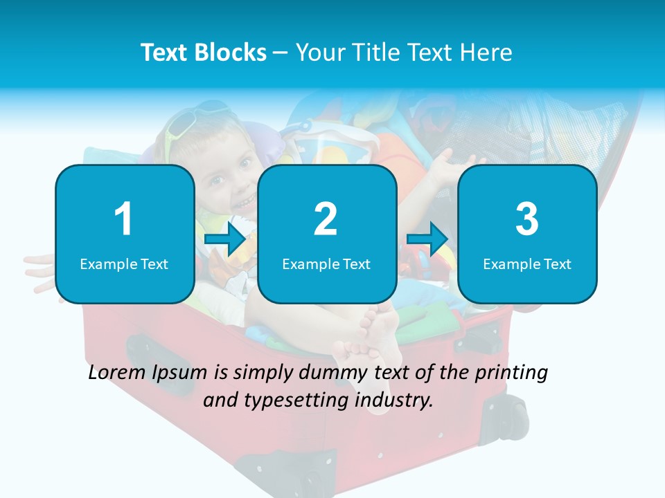 Packing Suitcase Clipart PowerPoint Template