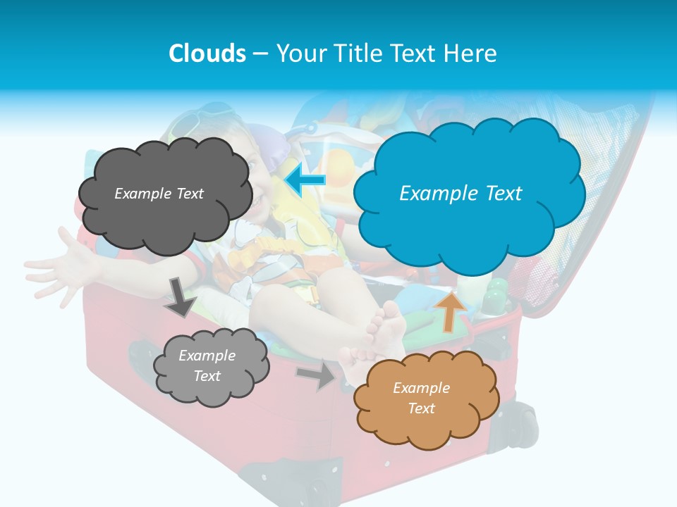 Packing Suitcase Clipart PowerPoint Template