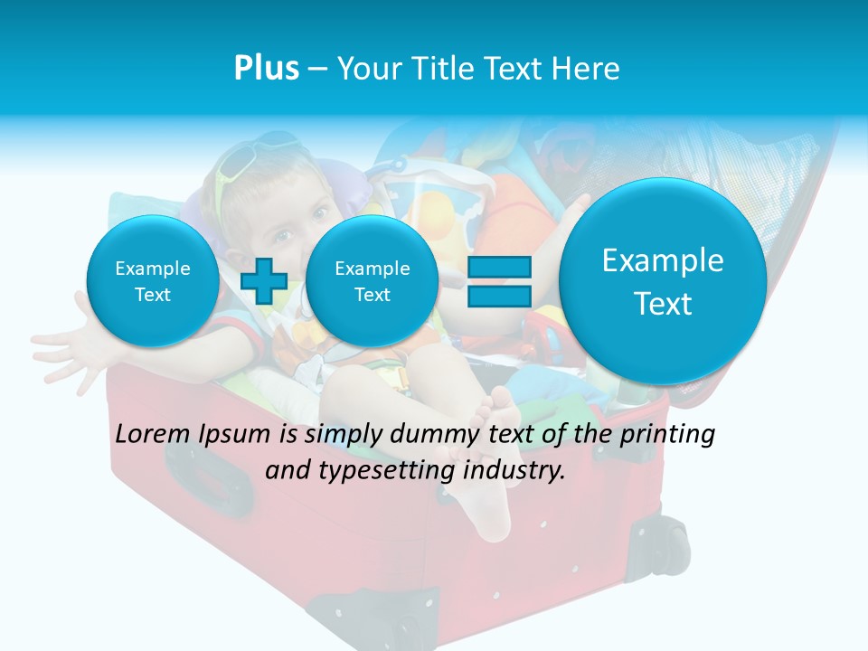 Packing Suitcase Clipart PowerPoint Template
