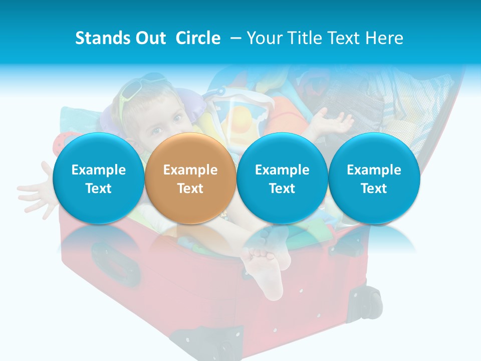 Packing Suitcase Clipart PowerPoint Template