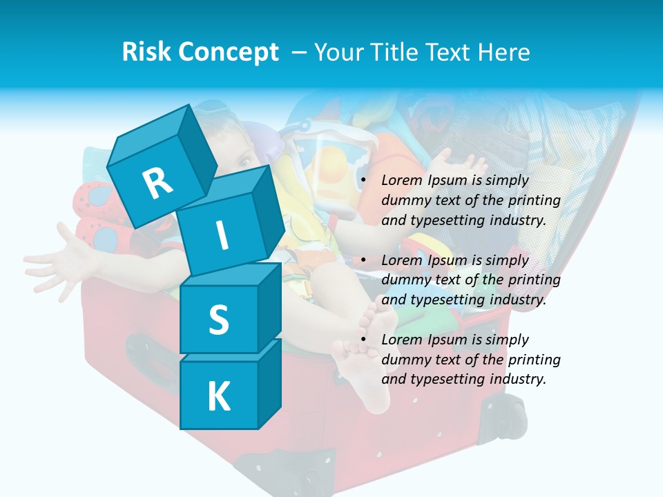 Packing Suitcase Clipart PowerPoint Template