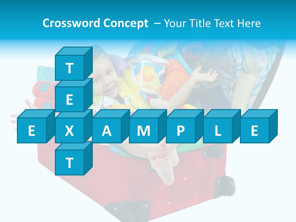 Packing Suitcase Clipart PowerPoint Template