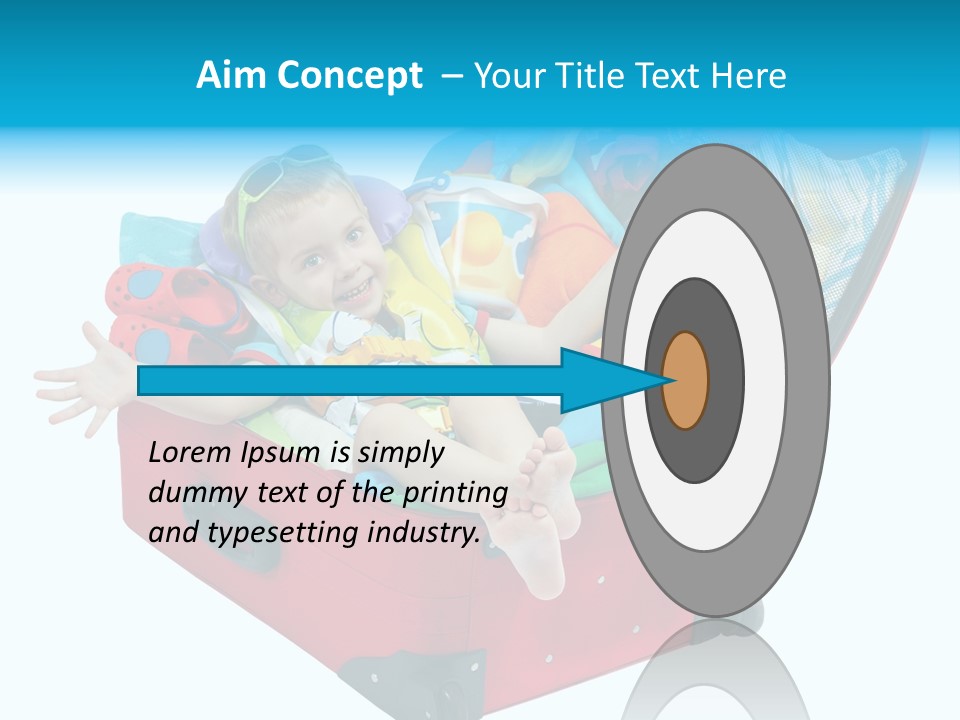 Packing Suitcase Clipart PowerPoint Template