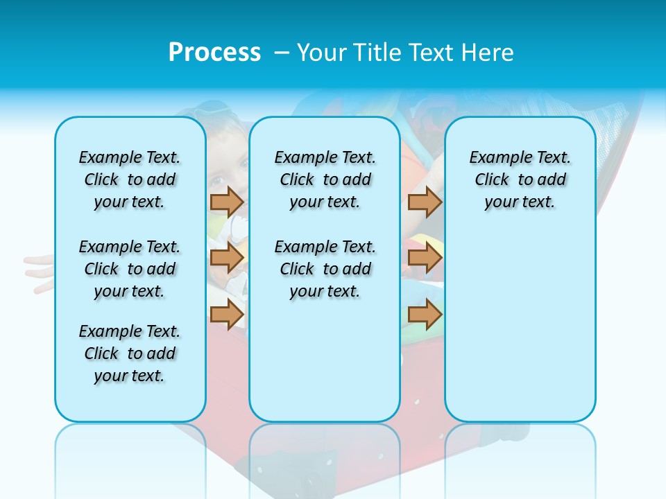 Packing Suitcase Clipart PowerPoint Template