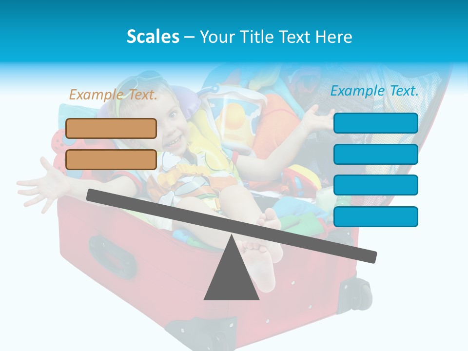 Packing Suitcase Clipart PowerPoint Template