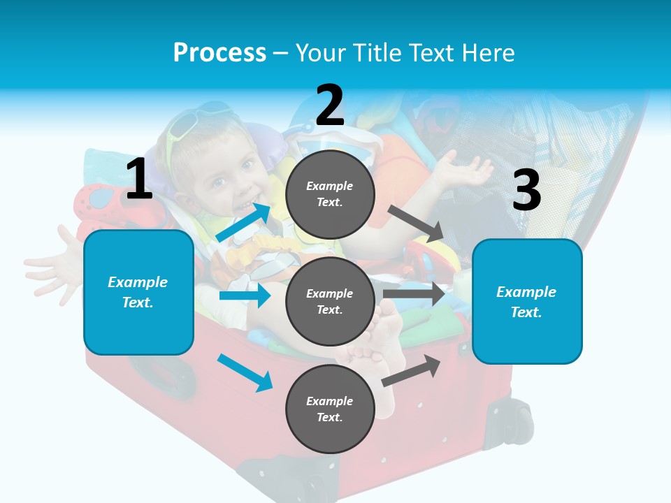 Packing Suitcase Clipart PowerPoint Template